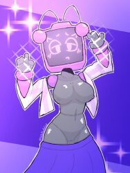 1girls female female_only mariah_arts robot robot_girl sam_(mariah_arts) tv tv_head tv_screen yellolight