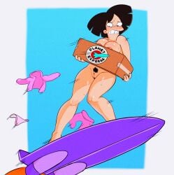 20th_century_fox 20th_century_studios amy_wong blush blushing breasts embarrassed embarrassed_nude_female futurama hoverboard nipples nude parcel pubic_hair pussy solidus