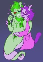 1boy 1girls assisted_masturbation blush cuntboy drooling erisolsprite fefetasprite fingering fingering_partner fingering_pussy fingers_in_pussy ghost ghost_boy ghost_girl grabbing_partner gripping_partner homestuck intersex pussy strilalonder