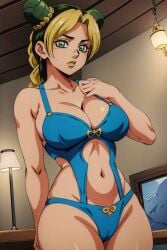 ai_generated jojo's_bizarre_adventure jolyne_kujo mystiqueanimeart stone_ocean swimsuit