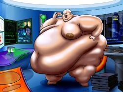 bald bald_female bbw belly belly_button big_belly big_breasts breasts commission dystopia eating eating_food eating_pizza fat fat_ass fat_belly fat_woman future futuristic futuristic_background futuristic_city futuristic_theme hand_on_hip huge_belly hyper_belly massive_ass massive_belly massive_breasts morbidly_obese morbidly_obese_female naked naked_female obese obese_female overweight overweight_female ray_norr slob small_feet ssbbw ugly_bitch ugly_female ugly_woman