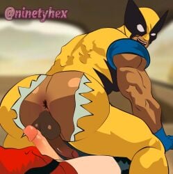 deadpool framerate_edit gay marvel marvel_comics rubbing rubbing_penis twitter_link twitter_username wolverine_(x-men) yaoi