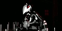 3d animated breasts handjob looking_at_viewer nightmare_fuel penis ptptpt red_eyes tagme