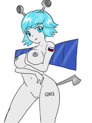 2015 anthro breasts female humanoid inanimate living_machine nude soyuz spacecraft