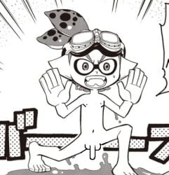 completely_nude coroika edit funny goggles_(splatoon) male_only nude_filter penis splatoon splatoon_(manga) splatoon_(series)