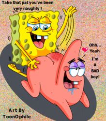 2boys doggy_style gay male male/male male_only multiple_males nickelodeon patrick_star sea_sponge self_upload smooth_skin spanking spongebob_squarepants spongebob_squarepants_(character) spongebob_squarepants_(series) starfish tagme toonophile yaoi