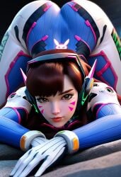 ai_generated clothed d.va overslimy overwatch suit