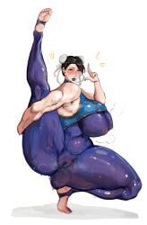 1female 1girls big_thighs cameltoe capcom chun-li chun-li_(street_fighter_alpha) female female_focus female_only full_body huge_thighs large_thighs lulu95402099 pussy_juice solo solo_female solo_focus street_fighter street_fighter_alpha sweat sweatdrop sweating sweaty sweaty_ass sweaty_body sweaty_breasts sweaty_butt sweaty_legs sweaty_thighs tagme thick_thighs thighs tight_clothing wet_pussy yoga_pose