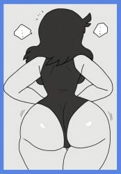 ai_generated american american_female ass ass_bigger_than_head ass_focus big_ass big_breasts black_hair breasts confusion curly_hair curves eyes female fit_female fitting fitting_room gray_hair gym gym_uniform jaiden_animations jaidens_mom long_hair mature_female milf one-piece_swimsuit sportswear strong swimsuit swimwear tagme tall text_bubble thick thick_ass tight_clothing tight_fit tight_swimsuit white_skin youtuber