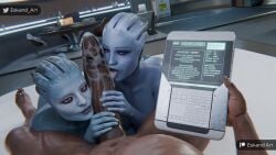 1boy 2girls 3d alien alien_girl alien_humanoid asari big_ass big_breasts bioware blue-skinned_female blue_body blue_skin bottom_heavy breasts bust busty chest curvaceous curvy curvy_figure dark-skinned_male dark_skin electronic_arts eskandart female hair_tentacles hips hourglass_figure huge_ass huge_breasts humanoid interracial interspecies large_ass large_breasts legs liara_t'soni male male/female mass_effect mature mature_female morinth slim_waist tentacle_hair thick thick_hips thick_legs thick_thighs thighs top_heavy voluptuous waist wide_hips wide_thighs