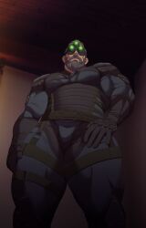 balls bara beard bulge facial_hair flaccid male male_only muscles muscular penis ryans sam_fisher solo solo_male splinter_cell