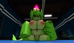 3d anthro breasts female furry kaiju_paradise looking_at_viewer pink_nipples pink_pussy ravenuwu roblox roblox_game self_upload shark tagme watermelon_shork_(kaiju_paradise)