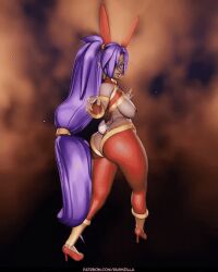 1girls 3d 4:5 animated ass_cleavage butt_crack dark-skinned_female dark_skin female female_only functionally_nude naked_footwear rushzilla shantae shantae_(character) solo tagme turntable_(animation) voluptuous wayforward