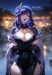 ai_generated big_ass big_breasts big_butt breasts curvy curvy_female curvy_figure genshin_impact goddess hoyoverse huge_ass huge_breasts looking_at_viewer milf posing purple_hair raiden_shogun seductive seductive_look thick thick_ass thick_thighs thighs voluptuous voluptuous_female