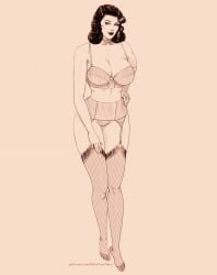 2d bioshock bioshock_infinite busty elizabeth_comstock female female_focus female_only hourglass_figure metatwotimes pinup pinup_pose tagme wide_hips