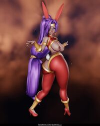 1girls 3d 4:5 animated ass_cleavage butt_crack dark-skinned_female dark_skin female female_only functionally_nude naked_footwear no_sound rushzilla shantae shantae_(character) shorter_than_10_seconds solo tagme turntable_(animation) vertical_video video voluptuous wayforward