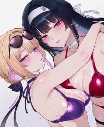 2girls adult adult_female armpit armpit_crease armpit_peek armpits astra_yao back-tie_bikini back-tie_swimwear bare_armpits bare_arms bare_back bare_belly bare_chest bare_hands bare_hips bare_legs bare_midriff bare_navel bare_shoulders bare_skin bare_thighs belly belly_button bikini bikini_bottom bikini_only bikini_top black_hair black_hair_female black_hair_ribbon black_hair_tie black_ribbon blonde_eyebrows blonde_female blonde_hair blonde_hair_female blue_hair blue_hair_female blunt_bangs blush blush_face blush_lines blushed_face blushing_at_viewer blushing_face blushing_female boobs_pressed breast_press breast_press_on_chest breast_squeeze breasts breasts_press breasts_pressed_against_another breasts_pressed_against_partner breasts_pressed_together busty busty_female busty_girl cleavage collarbone dot_nose dripping_wet elbows evelyn_chevalier exposed_armpits exposed_arms exposed_back exposed_belly exposed_chest exposed_hips exposed_legs exposed_midriff exposed_navel exposed_shoulders exposed_skin exposed_thighs eyebrows_visible_through_hair fair_skin female female_focus female_only hair_ribbon hair_tie hairband hairless_armpits half-closed_eyes high_resolution highres large_breasts lean_body lean_figure legs light-skined_female light-skinned light-skinned_female light_skin light_skin_female light_skinned light_skinned_female lips long_hair looking_at_viewer looking_sideways looking_to_the_side mature mature_female midriff mole mole_on_breast mole_under_eye multicolored_hair multiple_females multiple_girls narrow_waist navel pressing_breast_on_partner pressing_breasts pressing_breasts_together purple_bikini purple_bikini_bottom purple_bikini_top purple_eyes purple_eyes_female purple_string_bikini purple_swimsuit purple_swimwear pushing_breasts_together qiandaiyiyu red_bikini red_bikini_bottom red_bikini_only red_bikini_top red_eyes red_eyes_female red_string_bikini red_swimsuit red_swimwear ribbon seductive_armpits seductive_body seductive_cleavage seductive_thighs shaved_armpits shiny_breasts shiny_hair shiny_legs shiny_shoulders shiny_skin shiny_thighs short_hair shoulders sideboob simple_background slender_body slender_waist slim_girl slim_waist smooth_armpits smooth_skin soaked squeezing_breast squeezing_breasts squeezing_breasts_together standing string_bikini sunglasses sunglasses_on_forehead sunglasses_on_head swimsuit swimwear thighs thin_waist tongue tongue_out upper_body wet wet_belly wet_bikini wet_body wet_breasts wet_face wet_hair wet_skin white_background white_hair_ribbon white_hair_tie white_hairband white_ribbon zenless_zone_zero