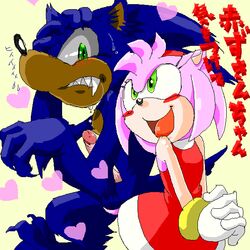 amy_rose anthro female fur hedgehog male manaita sonic_(series) sonic_the_werehog sonic_unleashed straight_hair werehog