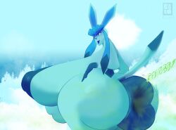 after_vore anthro anus balls belly big_anus big_balls big_breasts big_butt big_nipples breasts butt butt_jiggle celexxis_(artist) eeveelution fart fart_cloud generation_4_pokemon genitals glaceon gynomorph hi_res huge_anus huge_breasts huge_butt huge_nipples hyper hyper_anus hyper_breasts hyper_butt intersex jiggling nintendo nipples pokemon pokemon_(species) post_vore_weight_gain puffy_anus snow solo vore weight_gain wide_hips