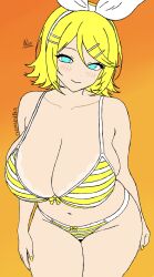 kagamine rin from vocaloid by theoneand0din