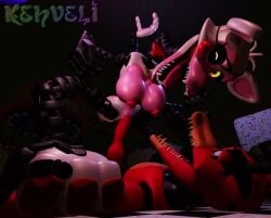 3d animated animatronic big_breasts breasts five_nights_at_freddy's five_nights_at_freddy's_2 fox kehveli kissing knot mangle_(fnaf) mangled_mangle_(fnaf) nipples penetration penis pink_nipples robot robot_girl sex straight tagme tongue tongue_out vagina vaginal_penetration vaginal_sex video withered_foxy