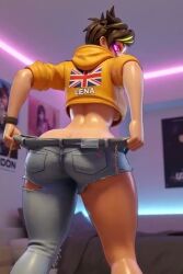 1girls 2026 3d ai_generated ai_video aistuffo animated anus ass ass_crack ass_shake bent_over big_ass big_butt bottomless british british_female british_flag brown_eyes brown_hair butt butt_crack buttcheeks butthole buttocks child_bearing_hips dancer dancing european european_female eyewear female female_only female_pervert fun hips hips_wider_than_shoulders hoodie indoors jeans lesbian looking_back massive_ass massive_butt neon_lights no_panties overwatch pervert pervert_female perverted pussy pussy_lips ripped_clothing seducing seductive_pose shiny_skin short_hair showing_ass showing_off showing_pussy smooth_skin sound tagme taking_off_panties thick thick_ass thick_thighs thin_waist tracer twerk twerking twerking_position uncensored vagina video waist watch wide_hips