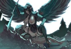 absurd_res aceavoeexkillo drukhari faceless_character faceless_male female hi_res humanoid male male/female nipple_piercing nipples not_furry_focus piercing prosthetic prosthetic_leg prosthetic_limb questionable_consent warhammer_(franchise) warhammer_40000