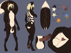 1boy 2015 5_toes anthro anus ass backsack balls ballsack big_ass big_balls blonde_hair blue_eyes cinnah claws color color_swatch digitigrade erection flaccid flaccid_penis foreskin girly hair highres humanoid_penis hybrid ldr long_penis male mammal model_sheet musteline nipples nude partially_retracted_foreskin pawpads penis retracted_foreskin scrotum skunk smile smooth_penis solo spread_ass spreading squirrel testicles toe_claws toes uncircumcised uncut