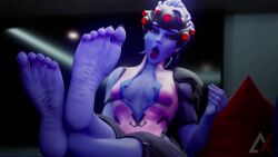 animated ashorix clothed clothed_female eye_contact feet feet_fetish feet_focus feet_together feet_up foot_fetish foot_focus foot_play foot_worship gooning handjob handjob_gesture hd hot jerking jerkingoff loop overwatch overwatch_2 purple_body purple_hair purple_skin soles soles_female soles_focus tagme tease teasing teasing_viewer thick thick_legs thick_thighs toes toes_scrunch toes_spread tongue tongue_out video widowmaker wrinkles yellow_eyes