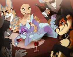 anthro ass enjoipandas furry furry_only gay human male original raylo wine