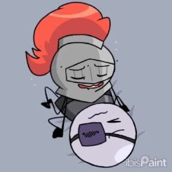 dildo_riding gif knight_helmet_(ppt2) lowres object_shows osc paper_puppets_take_2 pegging plasma_ball_(ppt2) riding_penis saltedpancakes_(artist) strap-on sub_on_top tentacle_penis