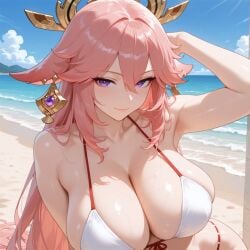 yae miko from genshin impact by milku ai