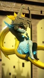 3d 3d_(artwork) 5_fingers bit_butt female foot glowing_nipples hand_on_ass hand_on_butt headwear helmet humanoid imp looking_at_viewer midna nintendo nipples palewdas_arts shortstack sitting sitting_on_hand smile tagme the_legend_of_zelda thick_thighs toes twili twilight_princess