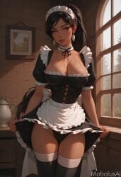 french maid nidalee from league of legends by mobolusai