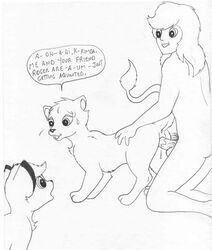 anus balls female feral interspecies kimba kimba_the_white_lion male mike_sherman penetration penis pussy straight vaginal_penetration zoophilia