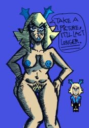 bad_lighting bad_shading big_clitoris blue_lipstick blue_nipples blue_nose blue_pussy bracelet bracelets bush carol_holiday clitoris deer deer_girl deltarune deltarune_chapter_4 fully_nude hairy hairy_pussy hands_on_hips imminent_sex milf naked pierced_nipples pubic_hair slightly_chubby tummy undertale_(series) unknown_artist