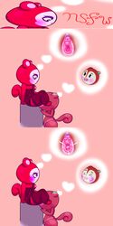 animal_crossing blush clitoris clothing cum cum_on_face dsmm female highs legwear lingerie mammal nintendo orgasm pecan_(animal_crossing) poppy_(animal_crossing) pussy rodent shortstack squirrel stockings thigh_highs video_games yuri