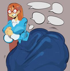 ass big_butt female gegecchi hi_res huge_butt huge_thighs human hyper hyper_butt hyper_thighs kindergarten_(game) kindergarten_(series) kindergarten_3 mammal ms._lovelett solo thick_thighs