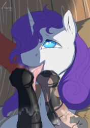 2015 animal_genitalia blue_eyes breath disembodied_penis equine erection female friendship_is_magic group hair hair_over_eye hi_res horn horsecock lengthen licking long_hair male mammal my_little_pony open_mouth oral penis penis_lick purple_hair rarity_(mlp) sex solo_focus straight straight_hair tongue tongue_out unicorn vein