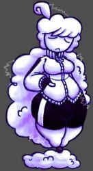2d 2d_(artwork) big_ass big_breasts big_butt clothing cloud curvy curvy_figure original original_character serena thick_ass thick_thighs unknown_artist