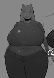 1girls anthro big_breasts breasts female huge_breasts postpluvial toriel undertale