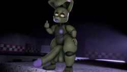 2025 3d_(artwork) animatronic anthro balls big_balls big_penis black_nose digital_media_(artwork) eyelashes five_nights_at_freddy's five_nights_at_freddy's_4 front_view furniture genitals gesture grey_body hand_gesture hand_on_hip hand_on_own_hip huge_cock inside lagomorph leporid long_ears looking_at_viewer machine male mammal middle_finger multicolored_body nipples on_table penis plushtrap_(fnaf) pose purple_nipples rabbit robot robot_anthro scottgames sfmmations small_but_hung solo standing standing_on_table table teapot_(body_type) thick_thighs three-quarter_view tongue tongue_out two_tone_body vein veiny_penis yellow_body yellow_ears yellow_eyes