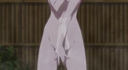 1girls animated anime arms_covering_breasts arms_covering_crotch breasts covering_breasts covering_pussy covering_self ecchi embarrassed embarrassed_female embarrassed_nude_female enf female female_focus female_only hand_covering_pussy hot_spring irina_ilukhina light-skinned_female light_skin mask masked masked_female naked naked_female nude nude_female official_art onsen pale-skinned_female pale_skin pussy renai_flops short_hair short_hair_female solo solo_female solo_focus steam tengu_mask white_hair