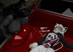 1boy 1girls 3d_(artwork) accessory after_sex animal_genitalia animal_penis anthro aphex_twin big_breasts black_body black_hair bodily_fluids bone bone_mask bottomless bottomless_male breasts canine_genitalia canine_penis chevrolet chevrolet_el_camino cock_ring cum cum_drip digital_media_(artwork) dripping duo ears ejaculation female furry genital_fluids genitals hi_res jewelry knot mal0 male male/female malo mask naked naked_female nipples nude nude_female penis penis_accessory penis_jewelry scp-1471 scp-1471-a scp-1471-a_(scrag) scp_foundation skull skull_head skull_mask skulldog_(species) tired_expression white_body wolf wolf_girl z4rk0