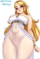 princess zelda from breath of the wild by anisdrawn
