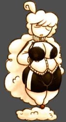 2d 2d_(artwork) big_ass big_breasts big_butt bra clothing cloud curvy curvy_figure original original_character serena thick_ass thick_thighs unknown_artist