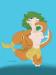 1animal 1girls blowjob cephalopod female intraspecies merfolk mermaid mermaid_girl octopodiform octopus sex sucking_nipples tentacle zoophillia