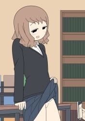 annonanam_(artist) exhibitionism exhibitionist horny_female no_panties pussy screen_capture