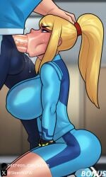 1boy 1boy1girl 1girls ai_generated ass ass big_ass big_breasts big_penis blowjob bubble_butt busty clothed clothed_female deep_blowjob deep_throat deepthroat face_fuck face_fucking fellatio female gym gym_clothes gym_uniform kneeling kneeling_female male mature_female metroid oral oral_penetration oral_sex rabies-t-lagomorph_style samus_aran sleen sportswear straight sweat sweatdrop sweating throat_bulge zero_suit_samus