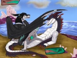 absurd_res double_penetration dragon duo feral feral_only fur furred_dragon furred_scalie herm hi_res internal internal_vaginal intersex intersex/intersex maleherm mythological_creature mythological_scalie mythology on_bottom on_top penetration pussy reverse_cowgirl_position scalie sex sex_on_the_beach snow_(matthewdragonblaze) uterus wingless_dragon wyirmblood